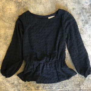 Navy blue top